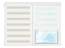 Рулонные кассетные шторы День Ночь Лигурия-2206 цена. Купить в «Мастерская Жалюзи»