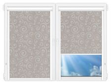 Кассетные рулонные шторы UNI Сейшелы-серый цена. Купить в «Мастерская Жалюзи»