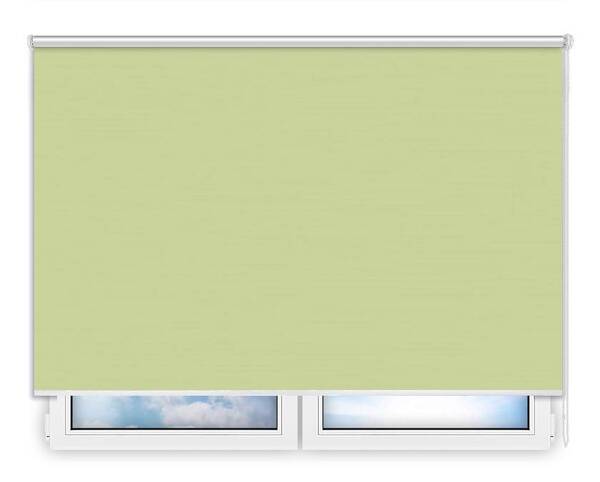 Стандартные рулонные шторы Лусто-салатовый цена. Купить в «Мастерская Жалюзи»