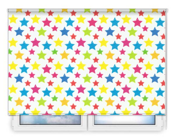 Стандартные рулонные шторы Звёздочки-БО цена. Купить в «Мастерская Жалюзи»