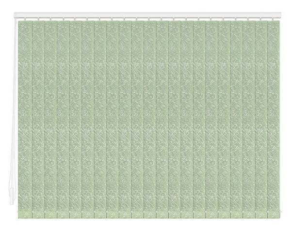 Тканевые вертикальные жалюзи Шёлк-светло-зеленый цена. Купить в «Мастерская Жалюзи»